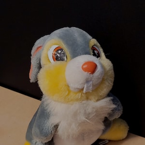 Vintage Disney Thumper Plush Rabbit Disneyland Disney World 80s Retro 8 Inches