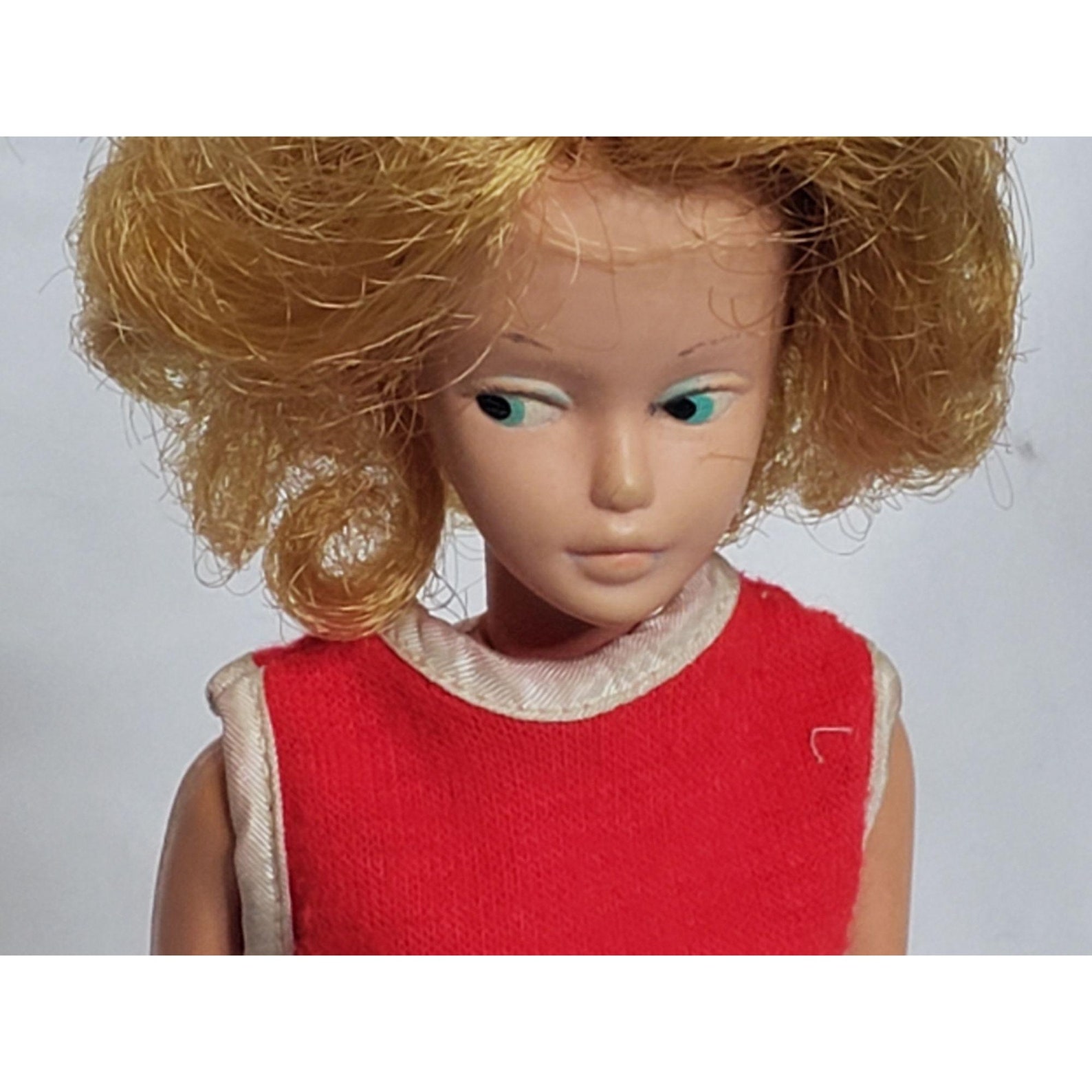 Vintage Tressy Doll 1963 Original Red Dress No Key Overall Etsy