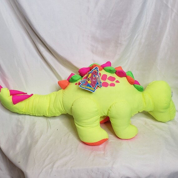 pink stuffed dinosaur