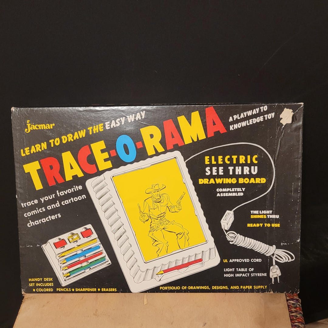 Jacmar Timer Vintage Tracing Light Box Trace O Rama Jacmar Art Set 1960s Partially ...
