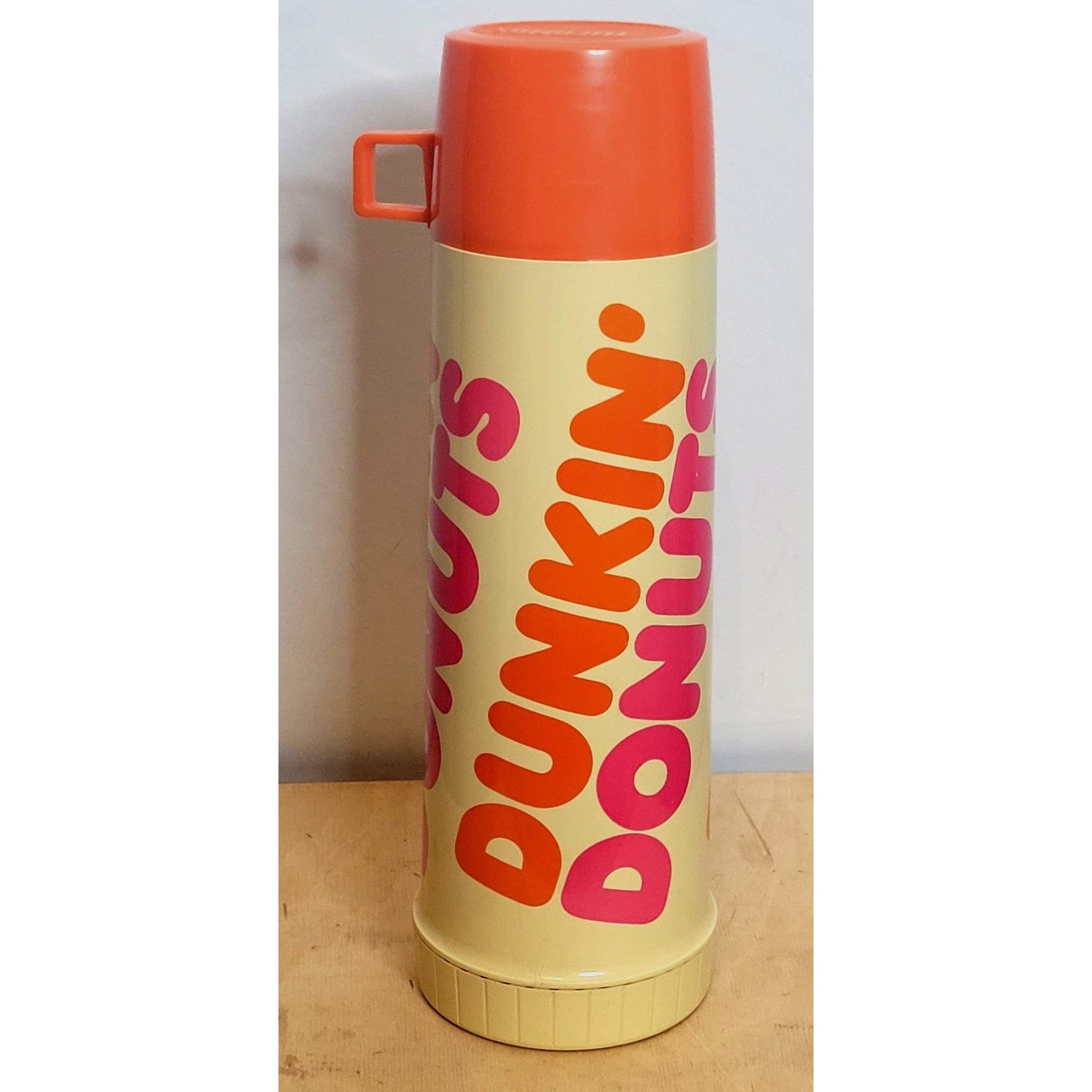 Vintage DUNKIN DONUTS Metal King Seeley Thermos Hot & Cold Cooler Coffee 