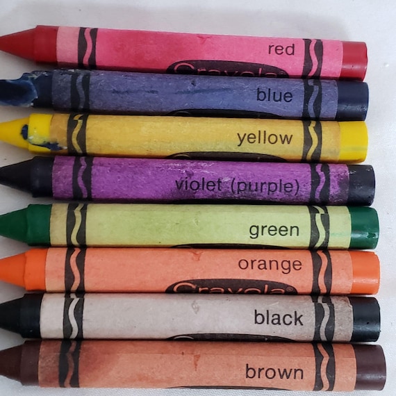 Crayola Jumbo Crayons Vintage Binney Smith Made in USA 2 Slightly