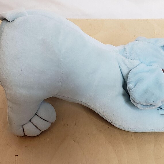 Blue stuffed dog hotsell