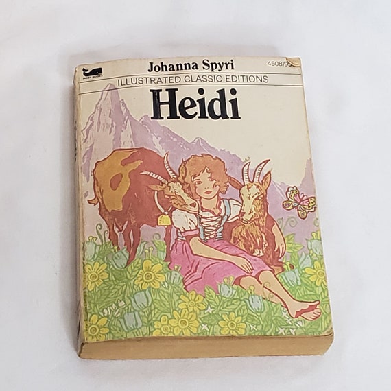 Heidi Illustrated Classic Edition 1977 Vintage Paperback Book