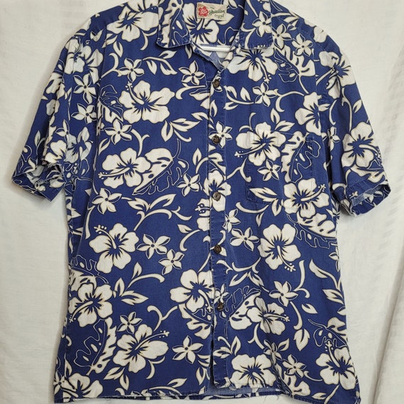 Vintage Hilo Hattie Button Up Shirt Hawaiian Flor… - image 1
