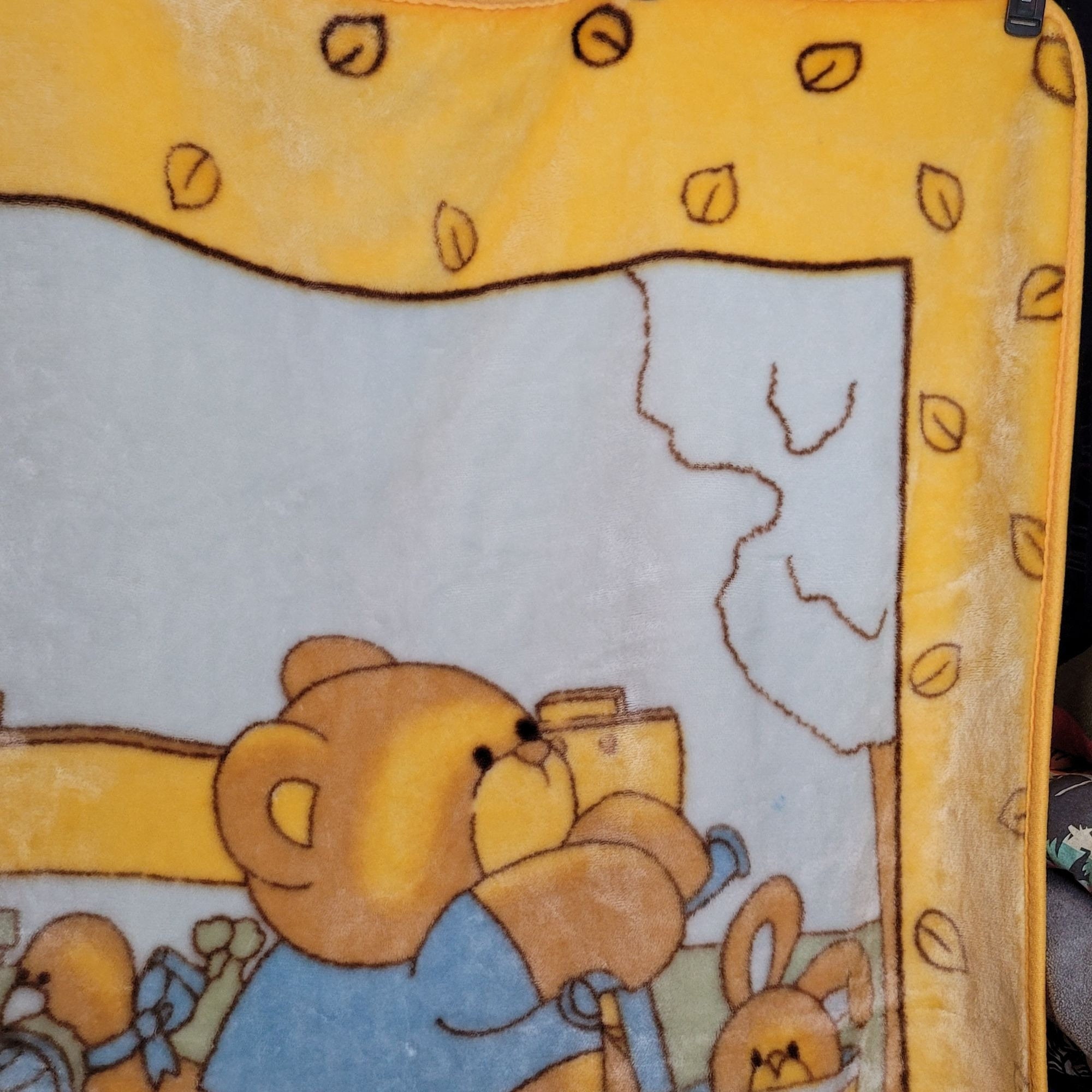 Boogie Bear Fleece Blanket by Bri Buckley - Pixels