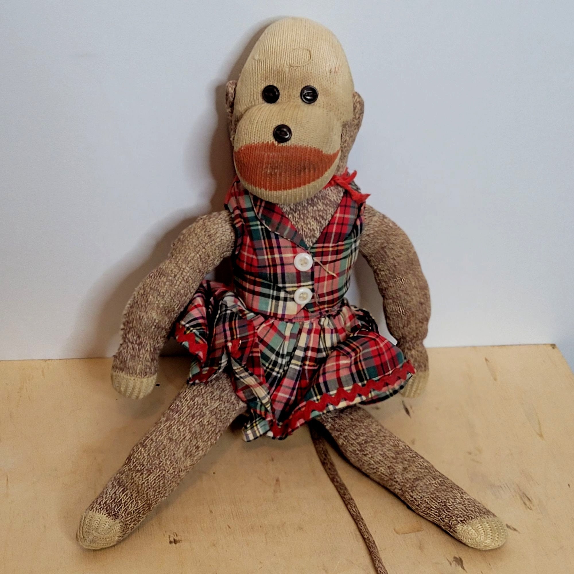 1950s Stuffed Monkey - Etsy