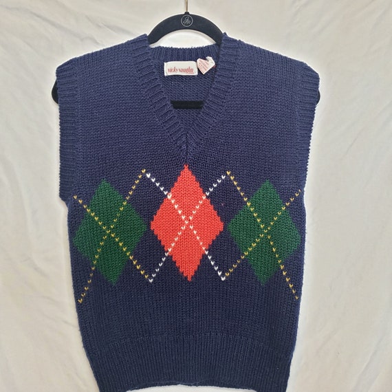 90s Archive A.P.C.　Argyle Wool Vest xs3x