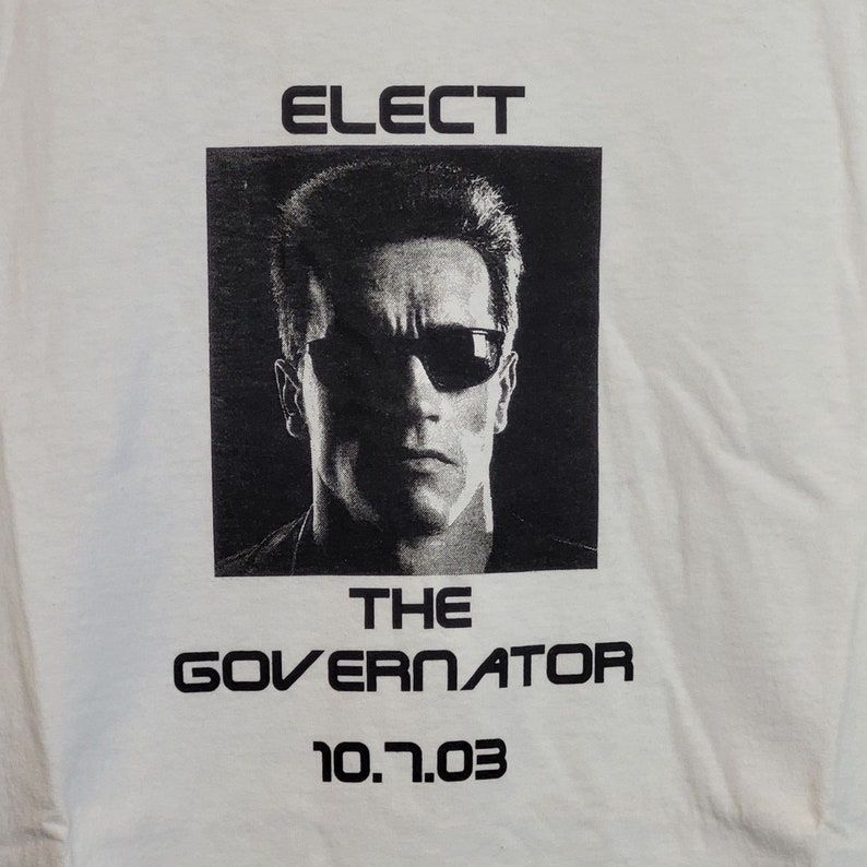 Vintage Elect the Governator Arnold Schwarzenegger California Governor ...