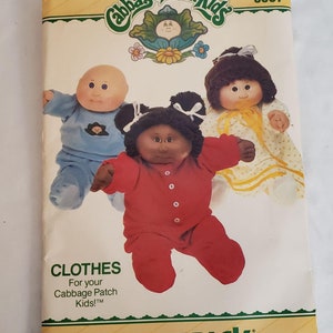 Cabbage Patch Kid Butterick Pattern 6507 Factory Folded Uncut Vintage