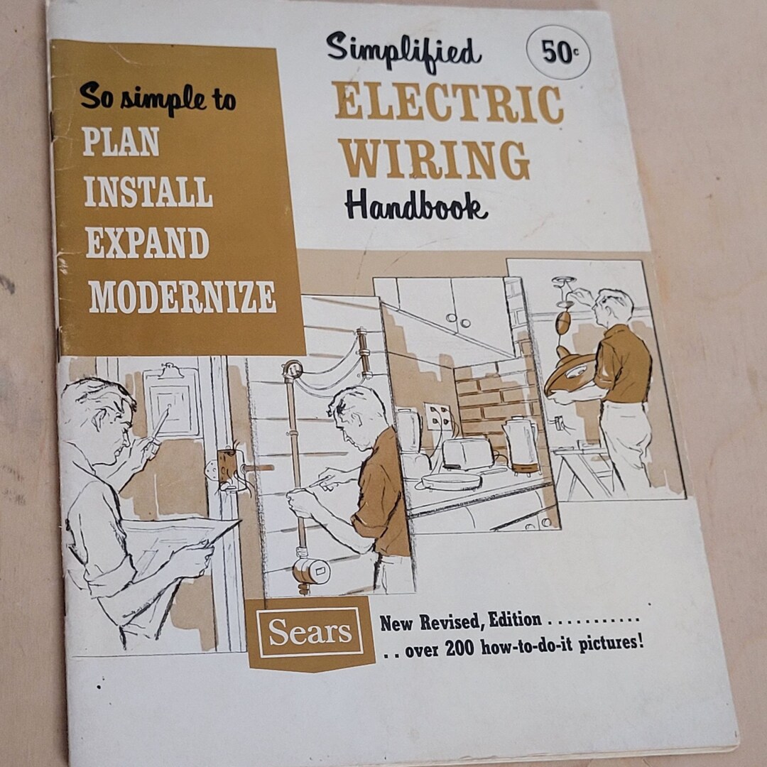 Vintage 1969 Sears Simplified Electric Wiring Handbook Paperback
