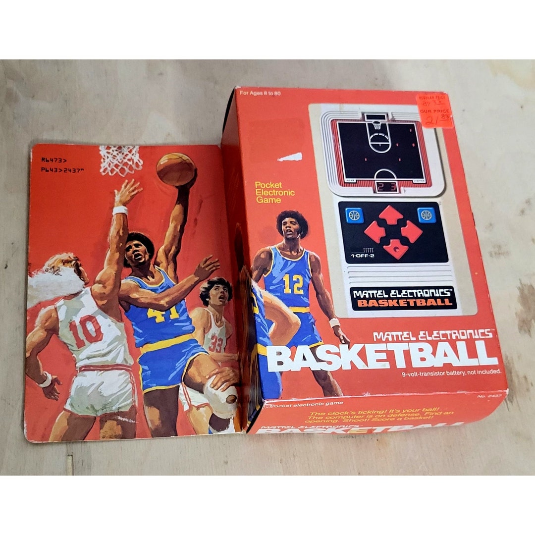 Vintage 1978 Mattel Electronics Basketball Original Box and Inserts