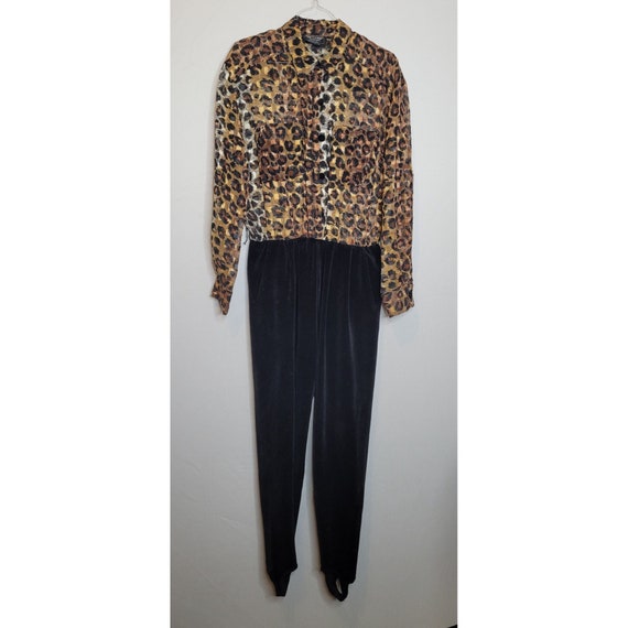 PG Collections Jumpsuit Animal Print Size Med Ging