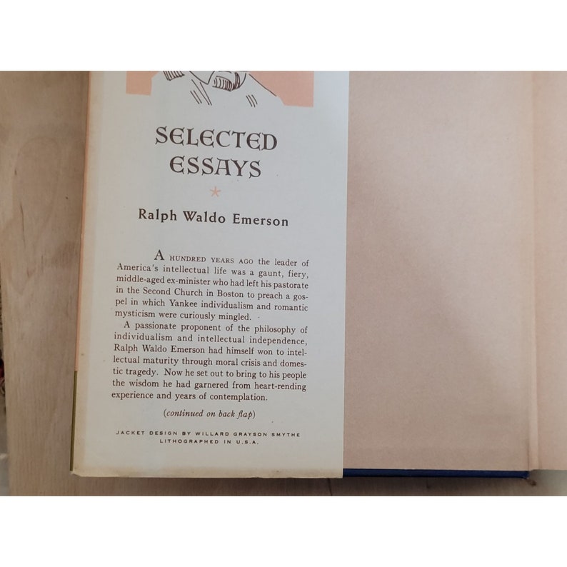 Selected Essays Ralph Waldo Emerson 1949 Hardback Dust Cover Shows Wear bild 6