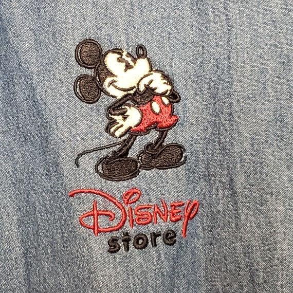 Vintage Disney Store Denim Work Shirt Cintas Size… - image 2