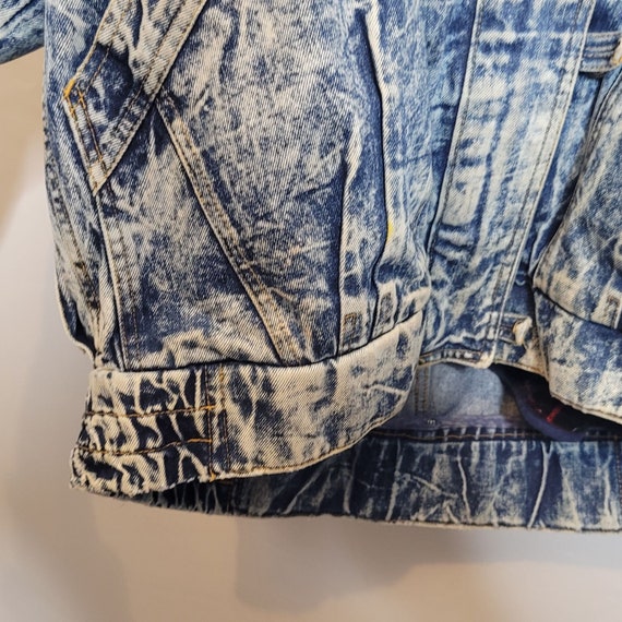 Vintage Denim Jacket Miss Gallery Bomber Style Fl… - image 3