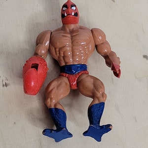 Vintage Clawful 1981 Hong Kong MOTU Action Figure He Man Red