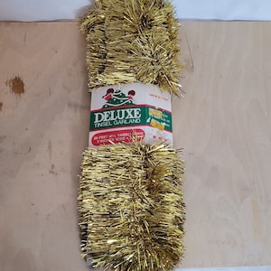 Vintage Deluxe Tinsel Garland Silver 2 Packages 20 ft Each Unused