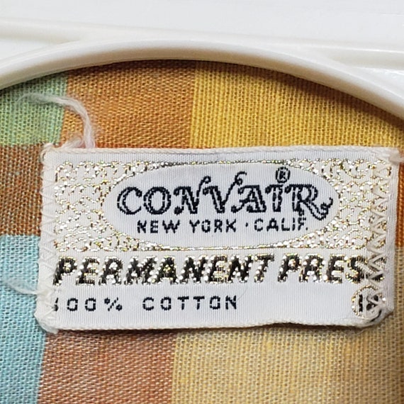 Convair NY Calif Plaid Button Up Shirt Size 18 Ad… - image 2