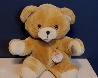 Urso de pelúcia Tattle Talk vintage, brinquedo bem feito (no estado em que se encontra)