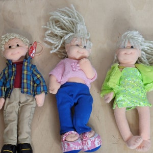 Teenie Beanie Bopper 7 Inch Set of 3 Rusty Gabby Sally Shoe Wear