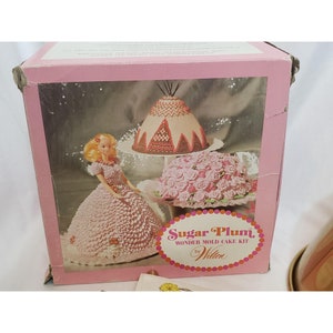 Wilton Sugar Plum Wonder Mold Cake Kit 1974 Vintage Original Box Has Wear image 7