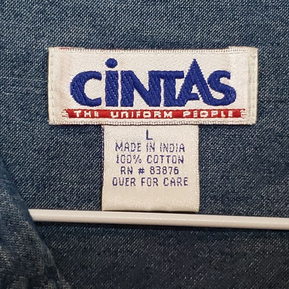 Vintage Disney Store Denim Work Shirt Cintas Size… - image 3