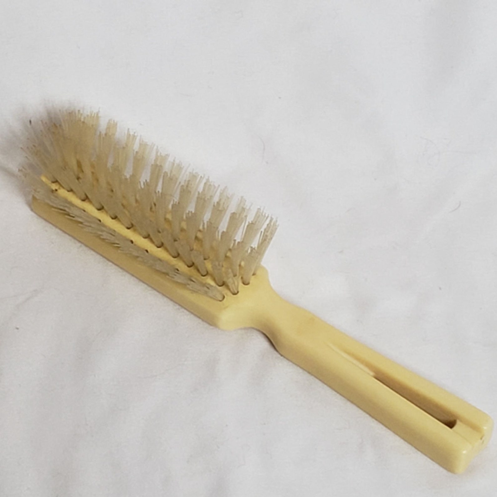 Vintage Stanley Hair Brush Nylon Bristles Cream Yellow Color Etsy