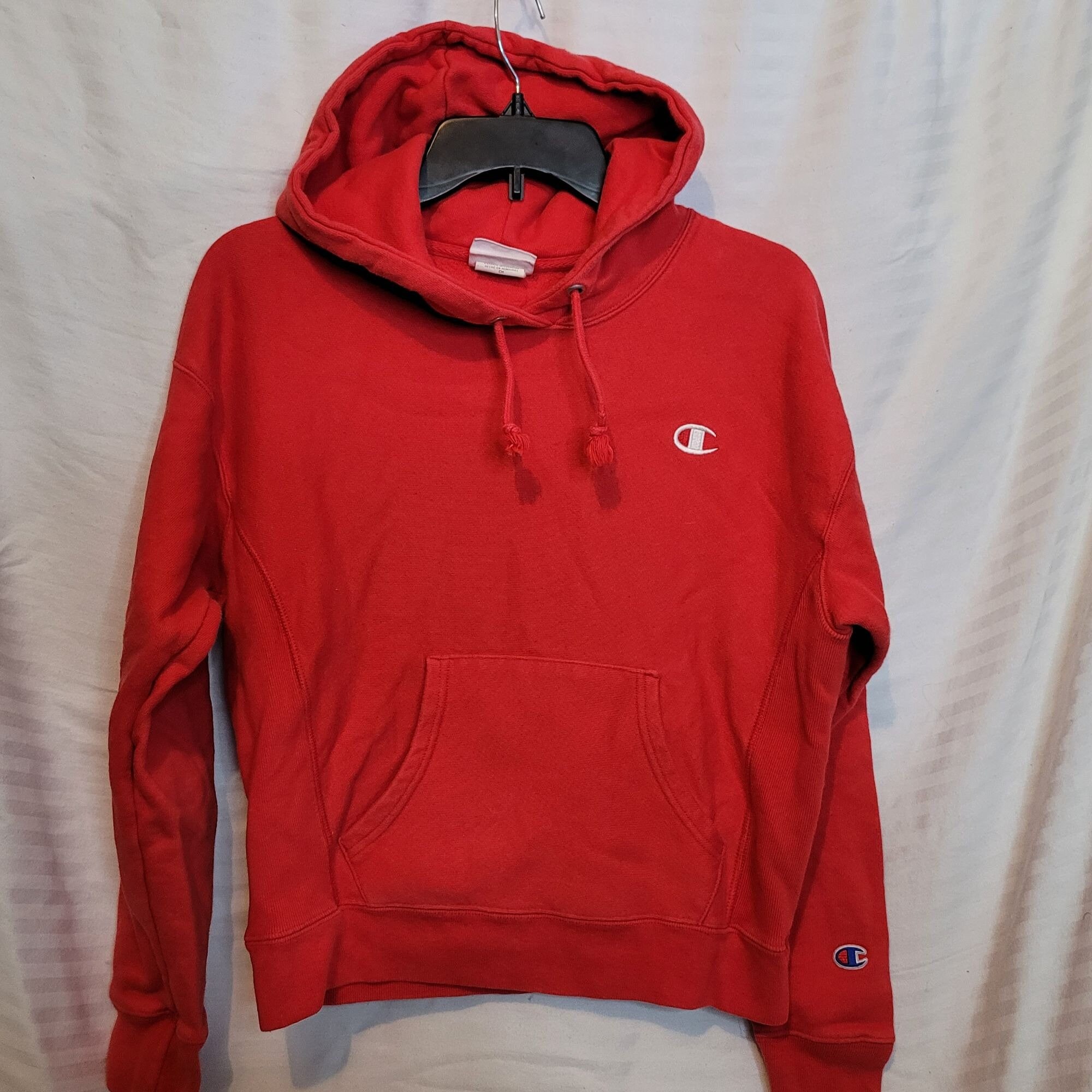 Champion Reverse Weave Red Hoodie Pullover Adult Size Small - Etsy