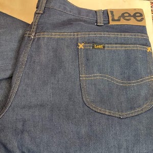 LeeRiders MR 1970s Straight Leg Made USA Taille 36 Schrittlänge 28 Dunkelblau