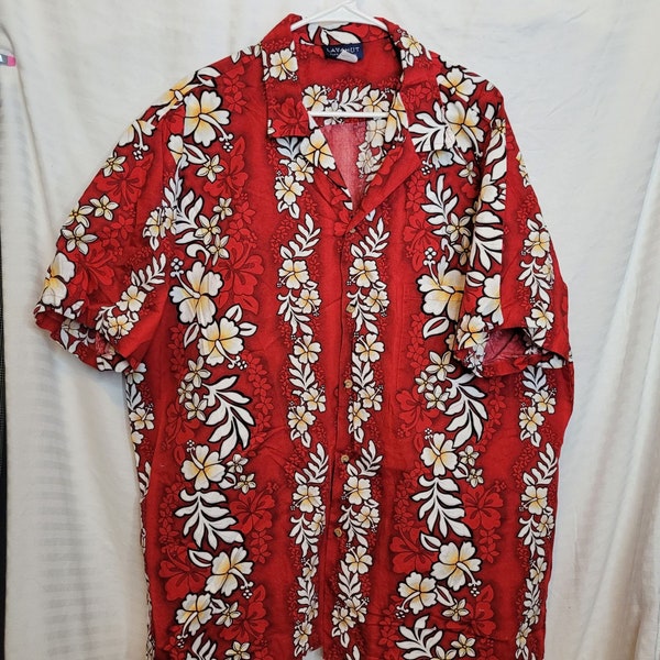 Campbell Red Tartan Vintage Leaves Hawaiian Shirt main image 0