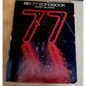 Big 77 Songbook Easy Guitar Paperback Creases Edge Wear 1st Printing Warner Bros