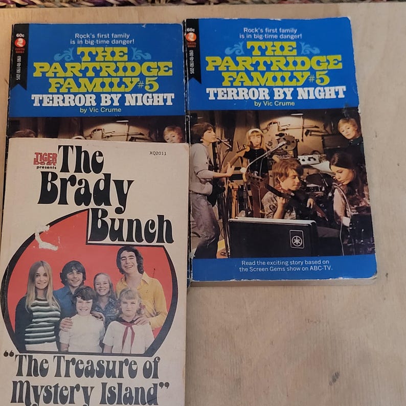 Partridge Cookbook Vintage Partridge Family and Brady Bunch Book Lot of 3 Assorted 1970s ...