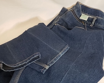 Vintage Gitano Mom Jeans, Dark Blue Tapered Leg, 33" Waist