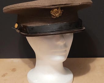 第二次世界大戦のアメリカ陸軍将校帽 - Etsy 日本