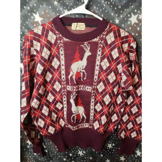 Christmas Catalina Sportswear Sweater Reindeer Woo