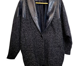 ジャケット・アウター Polyester Typewriter Double BreastedCoat BASIC] Garment Dyed Typewriter Oversized Double Jacket