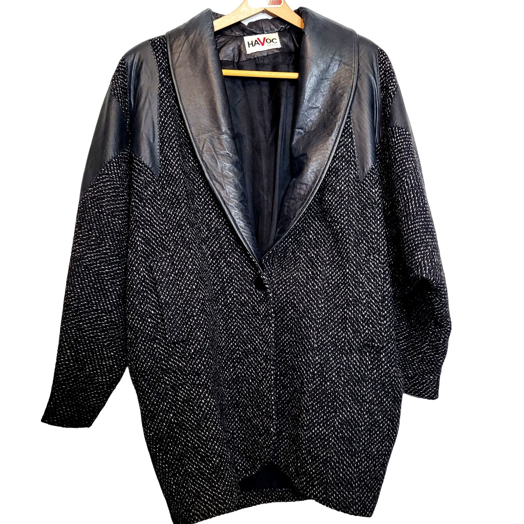 Jacket - Wool & alpaca tweed, light pink & light beige
