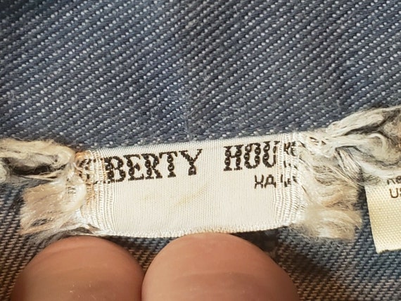 Liberty House of Hawaii Vintage Cotton Denim Butt… - image 4