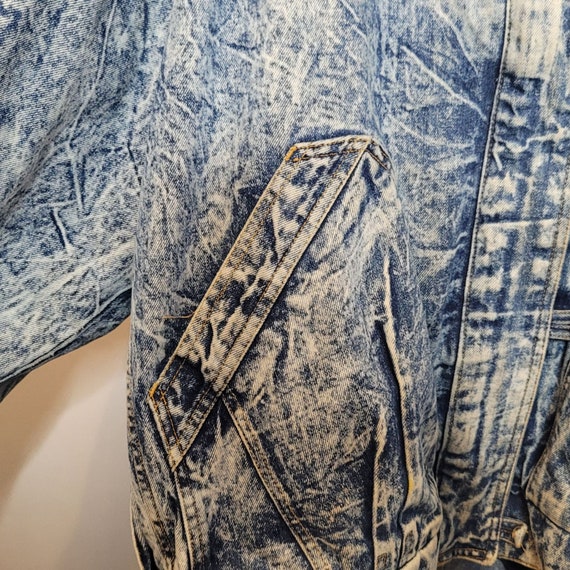 Vintage Denim Jacket Miss Gallery Bomber Style Fl… - image 2