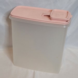 Vintage Tupperware XL Cereal Keeper Container Brown Flip-Top Lid
