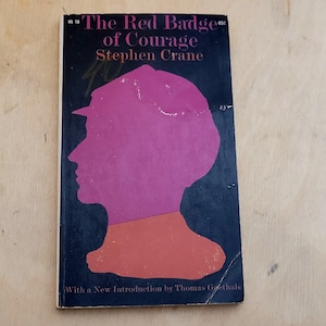 The Red Badge of Courage Stephen Crane Paperback 1962 Stamp Inside Cover