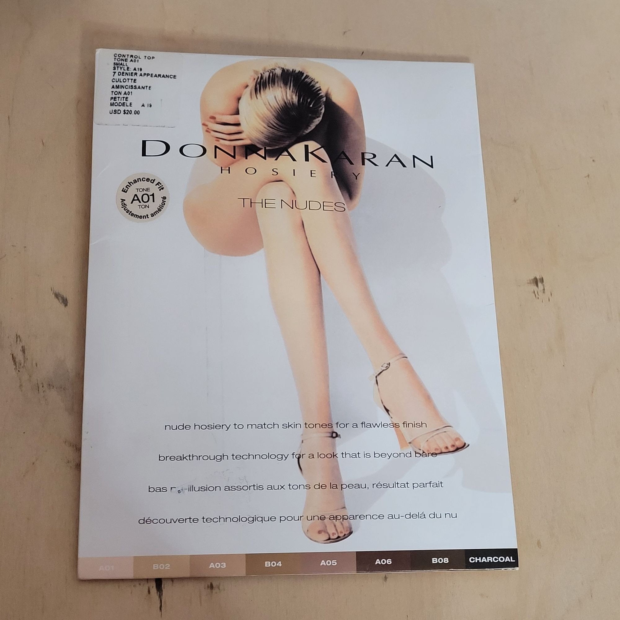 donna karan control top pantyhose