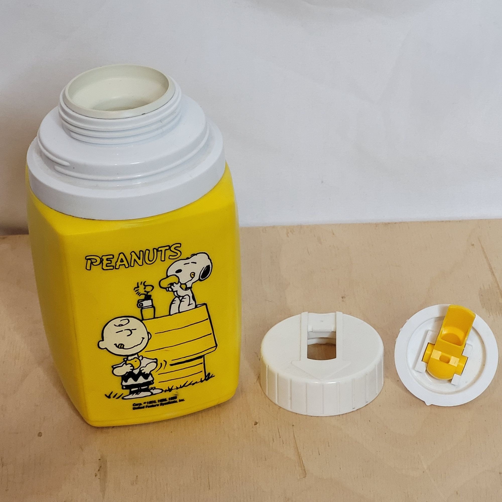 2 Vintage Peanuts Charlie Brown 8oz. Thermos by King-Seeley