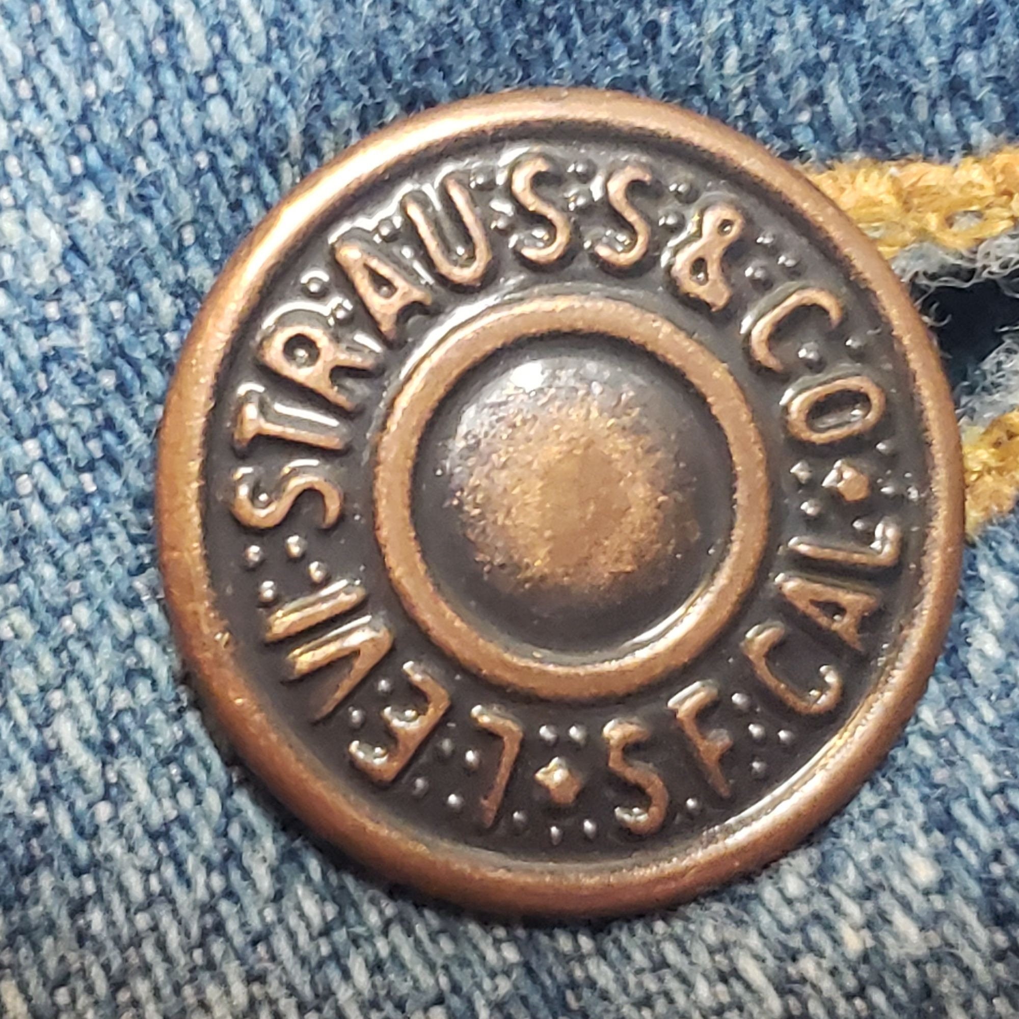 Vintage 90s Brown Tab Levis Jeans Tag Size 42 X 30 Shorter
