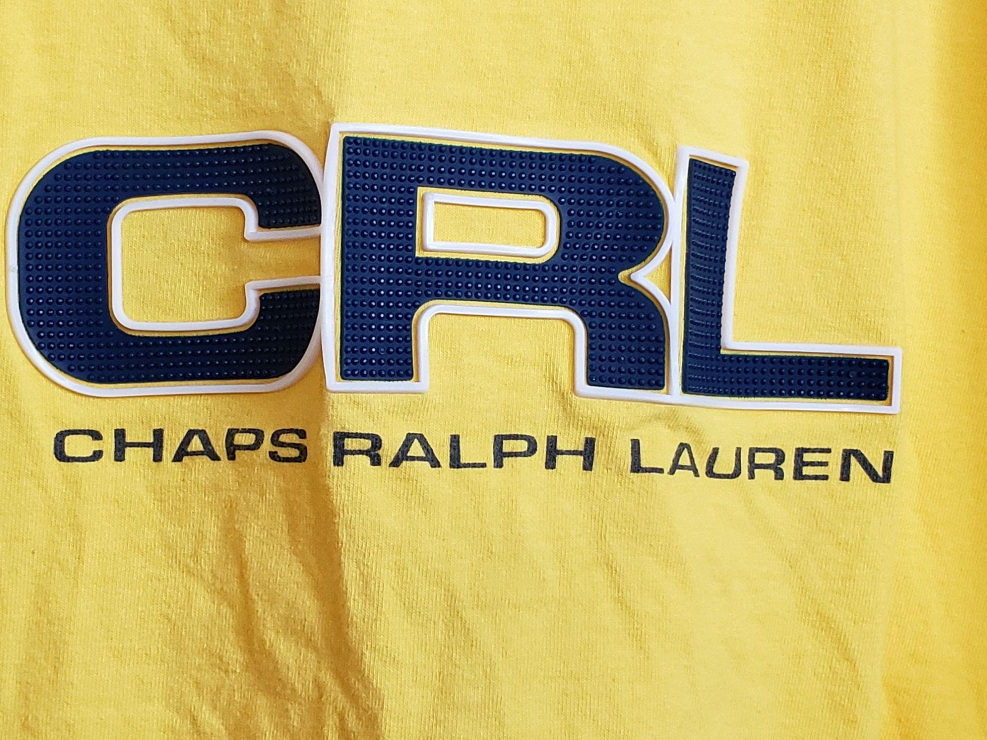 Chaps Ralph Lauren Ringer Tee Vintage 80s Yellow Mens XL Made | Etsy