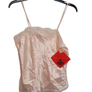 Vintage Pink Camisole Polyester Size Small Deadstock Body Chic Original Tags
