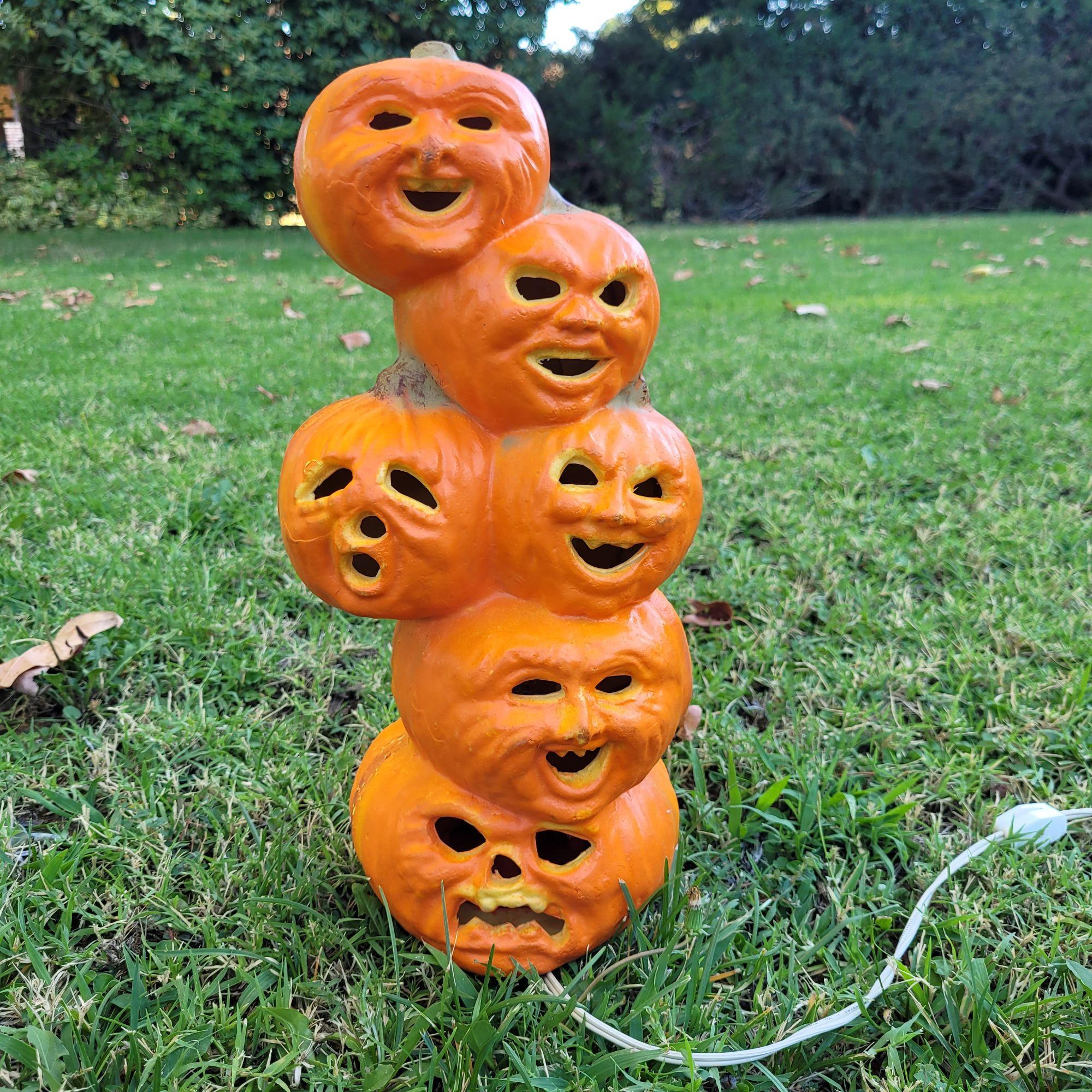 Vntage Blow Mold Jack O Lantern Halloween Decor Ndoor - Etsy - Foto 9