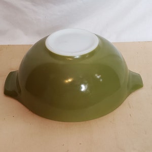 Vintage Pyrex 443 Olive Green Mixing Bowl 2 1/3 Qt Scuffs See Pictures
