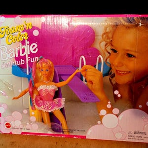 Vintage Barbie Bathtub Fun Playset Complete Original Box 1995